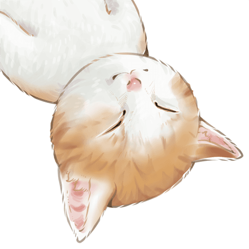 Tang Ping cat lying flat